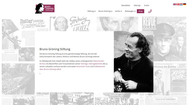 Bruno Gröning Stiftung Webseite
